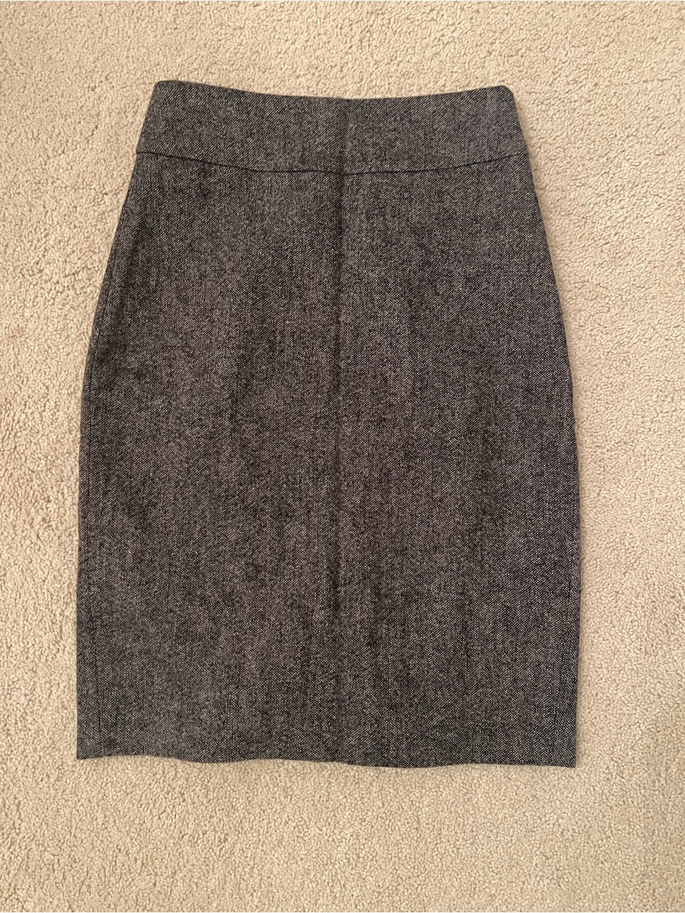 CAbi Gray Tweed Pencil Skirt
